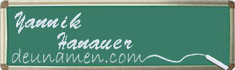 Yannik Hanauer Visitenkarte